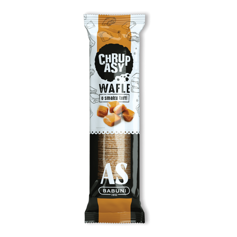 Wafle o smaku toffi 90 g AS Babuni