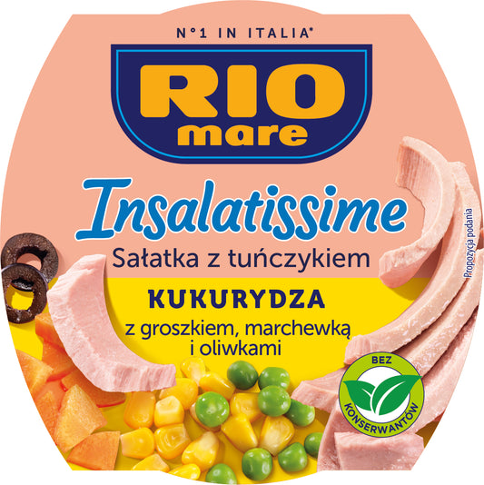 Sałatka Insalatissime z kukurydzą i tuńczykiem 160g Rio Mare